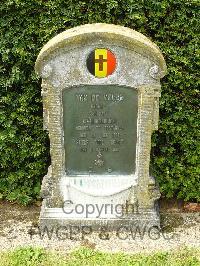 Le Mans West Cemetery - Van De Velde, Oscar